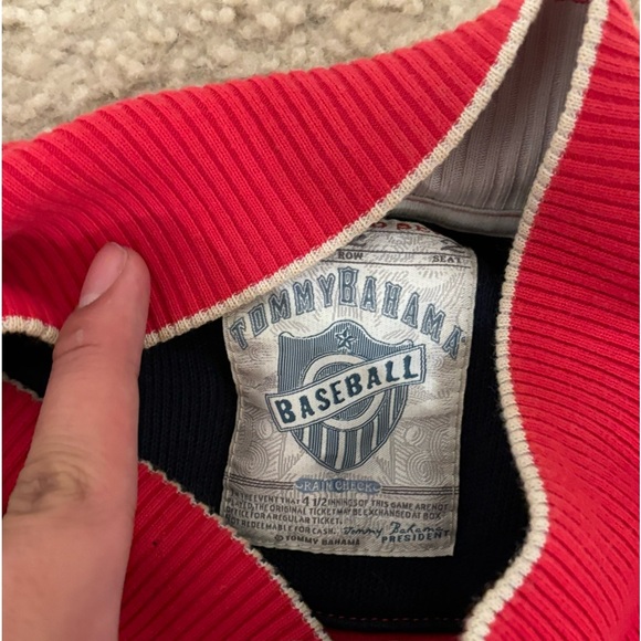 Tommy Bahamas x Anaheim Angels MLB Collab Zip Up Sweater NWOT - Picture 3 of 3